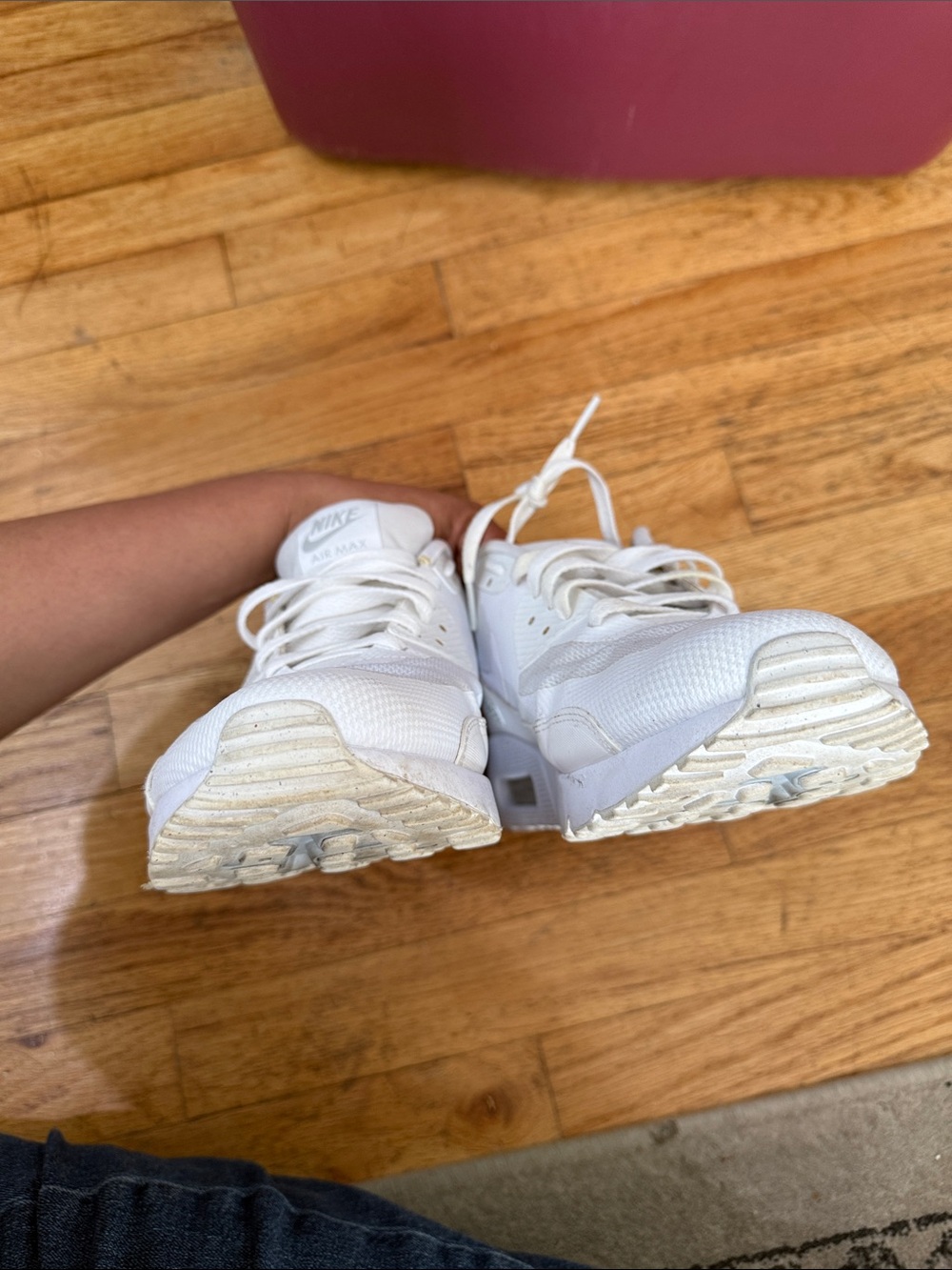 NIKE Air Max 1 Essential White Size 10.5 - Picture 5 of 6